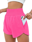 Yipinpay Women's Sports Shorts Quick-Dry Loose Leisure High-Waist Side Zipper Fitness Yoga Three-Point Shorts