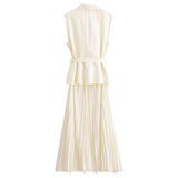 Yipinpay New Pleated Vest Dress 3897166