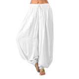 Yipinpay Ladies' Knickers Loose Casual Rayon Wide Tube Pants Harlan Pants Yoga Dance Pants
