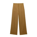 Yipinpay New Women's Double-Breasted Suit Jacket Straight Trousers 8194394 8003394