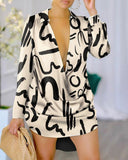 Yipinpay Independence Station New Fashion Style Sexy Fashion Printed Long-Sleeved Shirt Spot