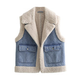 Yipinpay New Double-Sided Fur Integrated Pocket Vest 3548251405