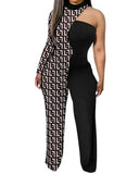 Yipinpay Independent Station New Fashion Printed One-Sleeved One-Sleeved Women's Trousers From Stock