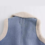 Yipinpay New Double-Sided Fur Integrated Pocket Vest 3548251405