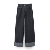 Yipinpay New Autumn Denim Jacket 9632255 Rolled-Up Trousers Leg Jeans 6045205