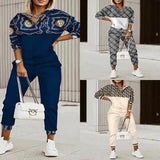 Yipinpay 2024 Autumn New Fashion Printing 2-Piece Suit Girl