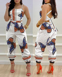 Yipinpay Independent Station 2024 New Printed Strap Jumpsuit In Stock