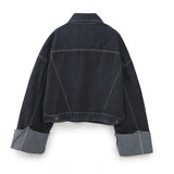 Yipinpay New Autumn Denim Jacket 9632255 Rolled-Up Trousers Leg Jeans 6045205