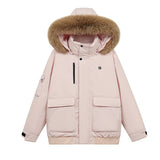 Photo Wool Collar Cotton-Padded Jacket Women Winter 2024 New Thickened Design Sense Loose Tooling To Overcome Cotton-Padded Jacket Jacket