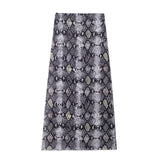 Yipinpay Print Silk Mesh Wipe Chest Blouse Print Silk Mesh Skirt 5039472 Set