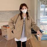 Version Of The New 2024 Short Down Cotton Clothes Women Thickened Warm Simple Versatile Style Jacket Tide