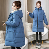 Fat Large Size Cotton-Padded Jacket Female 200 Fat Mm Loose Pregnant Women In The Long Down Cotton-Padded Jacket 300 Jin Coat Tide