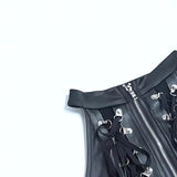 Yipinpay Summer New Sexy Hollowed-Out Navel Blouse Dark Style Personality Beer Buckle Strapped Vest Women's Dress