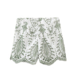 Yipinpay Jacket 2731267 Embroidered Shorts 2731299 Set