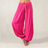 Yipinpay Ladies' Knickers Loose Casual Rayon Wide Tube Pants Harlan Pants Yoga Dance Pants