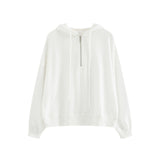 Short Style Waffle Hooded Sweater 2025 Early Spring New Style Loose Design Niche Jacket Women's Spring And Autumn
