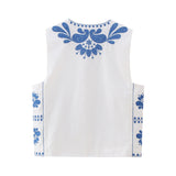 Yipinpay New Matching Color Embroidery Fashion Vest 6895054