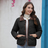 Yipinpay Station New Cotton-Padded Clothes Ins Cotton-Padded Light Cotton-Padded Jacket 2024 Spring And Autumn Fashionable Ladies' Small Fragrant Style Jacket