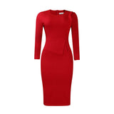 HOT SALE🔥 FREE SHIPPING🚚 2023 Spring New Style Temperament Slim Pencil Skirt Fashion Hip Large Dress 423-2
