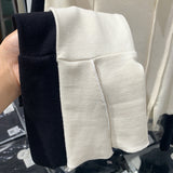 2025 New Spring And Autumn Style Solid Color Semi-Open-Necked Blouse With Split Sleeves And Slimming Short Style With Bottom Shirt