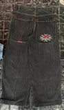 Yipinpay Men's Jeans Y2K Bag Vintage JNCO High-Quality Pattern Hip-Hop Street Leisure Men Harajuku Wide Legs