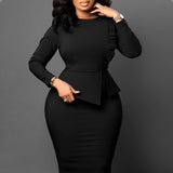 HOT SALE🔥 FREE SHIPPING🚚 2023 Spring New Style Temperament Slim Pencil Skirt Fashion Hip Large Dress