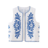 Yipinpay New Matching Color Embroidery Fashion Vest 6895054