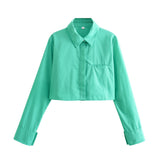 Yipinpay 8-Color Casual Loose Short Style Shirt In Spring