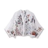 Yipinpay Cotton Shirt 5107046 Embroidered Skirt 5107050 Set