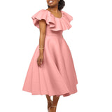 HOT SALE🔥 FREE SHIPPING🚚 2023 Women Summer Fashion Temperament Flounce Big Skirt Banquet Dress