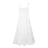 Yipinpay / Summer 2024 New European Station Laminated Poplin Dress Ladies' White Skirt 2673072