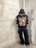 Yipinpay Printing Y2K Vintage Hoodie For Men And Women In The Same Style