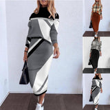 Yipinpay Autumn And Winter Large Size New Fashionable Dress Suit With Long Sleeves And High Collar