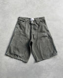 Yipinpay Tide Brand Vibe Overalls Denim Shorts For Men And Women High Street Ruffian Handsome Heavy Weight Washing Neutral