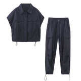 Yipinpay Spring Pocket Umbrella Shirt 2208674 Overalls 2212674 Suit