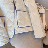 Yipinpay Quilted Coats Spring Autumn Chaqueta Mujer Puffer Jacket Jaqueta Feminina Contrast Argyle Women's Parkas Bomber Plaid