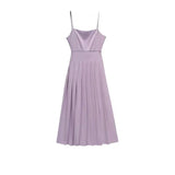 Yipinpay Suits Elegant Purple Strap Pleated Dress Office Wear Women Business Blazer Mujer De Moda Jacket Suit Vestido Blazer 2 Set