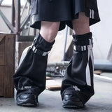 Yipinpay Japanese Y2K Leg Warmer Subculture Strap Leg Cover Spicy Girl JK Student Pile up Socks Women Lolita Long Socks Boot Cuffs