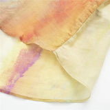 Yipinpay Tie Dye Long Shirt Women Semi Transparent Button Up Shirt Women Long Sleeve Top Female Loose Summer Blouses Woman 2023