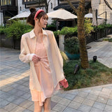 Yipinpay Jacket Women 2024 Summer New Casual Fashion Wild Loose Small Daisy Thin Long-sleeved Chiffon Sunscreen