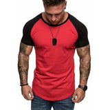 Yipinpay Men Casual Short Sleeve Tops Slim Fit Bodybuilding Muscle T-Shirt Summer Workout Sport Shirts Skin-Friendly Comfortable