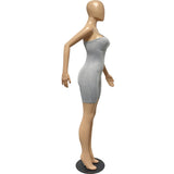 Yipinpay Women Sexy Rompers Fashion Elegant Casual Women Low Neck High Waist Solid Color Slim-Fit Hip Rompers