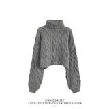 Yipinpay Autumn/Winter New in Matching Set Women's Korean Elegant High Neck Knitted Sweater Casual Pants Two Piece Female Clothing