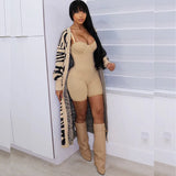 Yipinpay Women Sexy Rompers Fashion Elegant Casual Women Low Neck High Waist Solid Color Slim-Fit Hip Rompers
