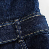 Yipinpay Off Shoulder Denim Jumpsuit Women Corset Long Jumpsuits Woman 2023 Summer Backless Baggy Jumpsuit Elegant Women's Overalls