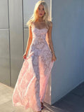 Yipinpay MO Floral Camisole Sexy Bodycon Long Dress Women Elegant Backless Summer Dresses Female Straps Party Beach Vestidos