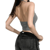 Yipinpay Women 2000s Clothes y2k Camisole Crop Tops Summer 2023 T-shirts Trashy Grunge Vintage Aesthetic Women Tube Top Streetwear 90s