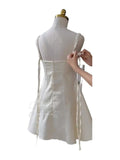 Yipinpay High end White Suspender Dress Summer New Korean Fashion Sweet Sleeveless Waist Slimming A-line Short Dress for Women