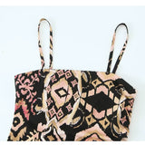 Yipinpay 2023 Vintage Print Mini Dress Women Summer Slip Dress Woman Backless Sexy Short Dresses For Women Holiday Beach Dresses