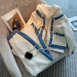 Yipinpay Sweatpants Wide Trousers Pant Sets Double Breasted Hoodies Zip Sweatshirts Casual Waffle Jackets Y2k Hooded Coats 2 Sets